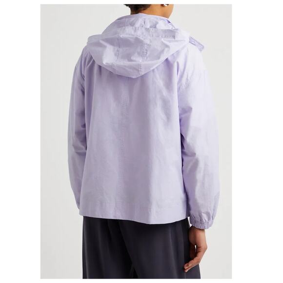 EILEEN FISHER Stand Collar Organic Cotton Blend Jacket Size Large - Picture 4 of 13